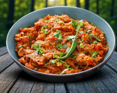 Plats Végétariens Baïgan Barta